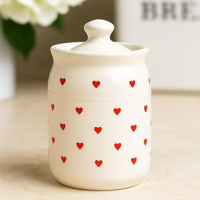 PotteryDarbar Ceramic Pickle Jar  - 1000 ml