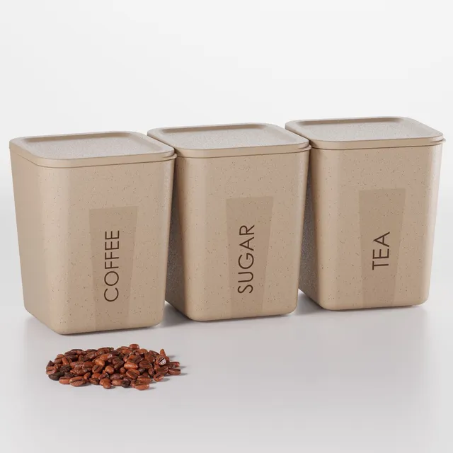 FORWAY Steel Tea Coffee & Sugar Container  - 800 ml