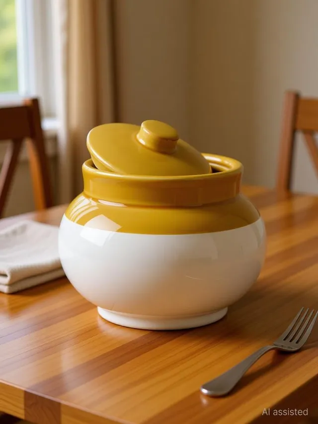 KTCeStore Ceramic Pickle Jar  - 1 L