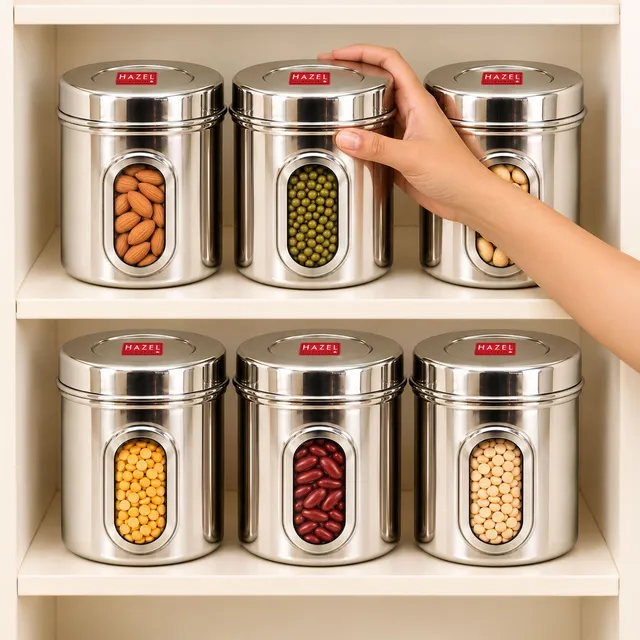 HAZEL Stainless Steel Utility Container  - 1400 ml