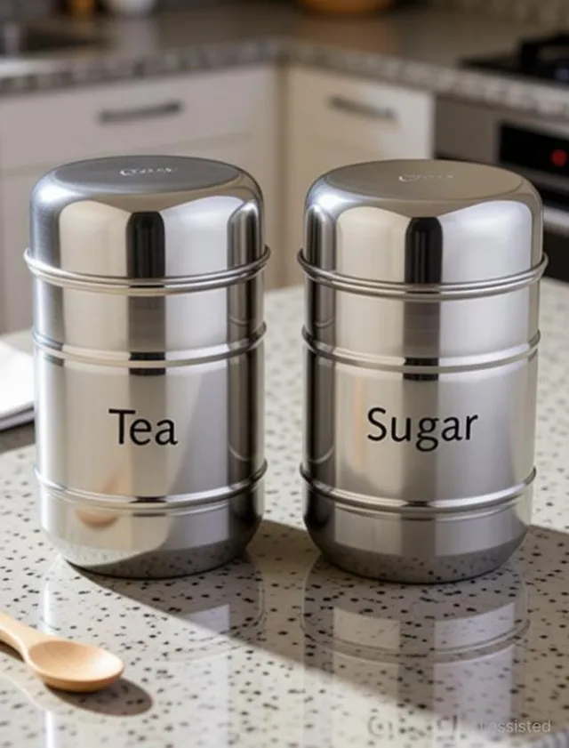 Rident Kitchen Plastic Tea Coffee & Sugar Container  - 700 ml