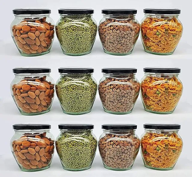 b7 CREATIONS Glass Grocery Container  - 400 ml
