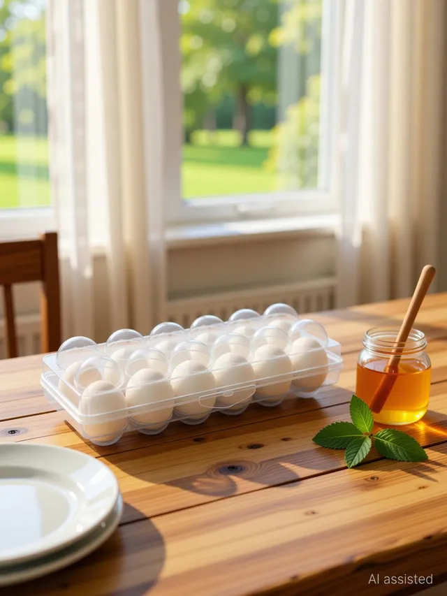 OMORTEX Plastic Egg Container  - 1 dozen