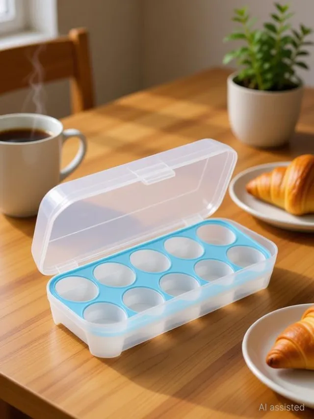 style revolver Plastic Egg Container  - 1 dozen
