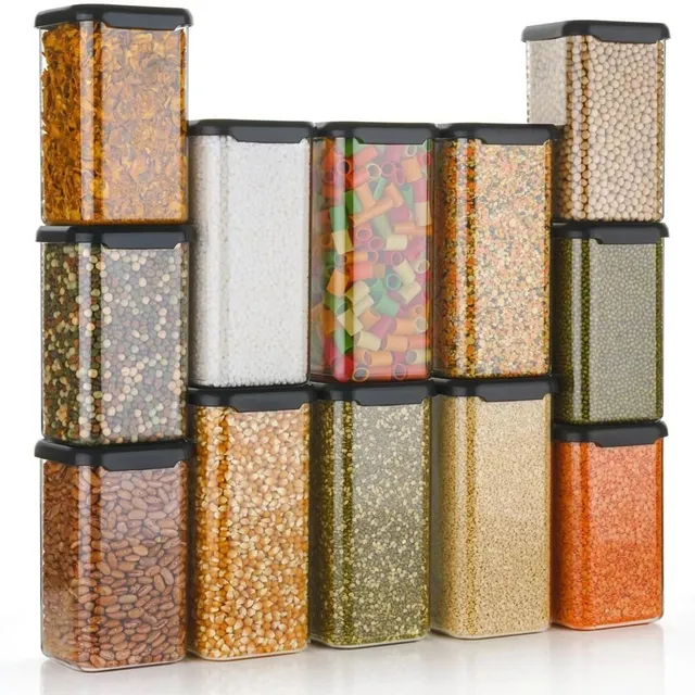 4 SACRED Plastic Grocery Container  - 1100 ml, 1500 ml