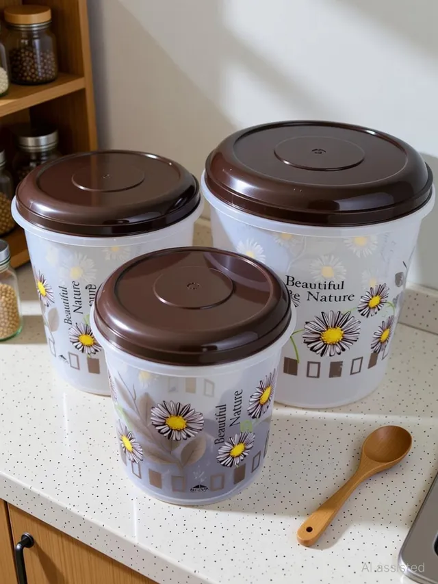 Veksin Plastic Grocery Container  - 5000 ml, 7500 ml, 10000 ml