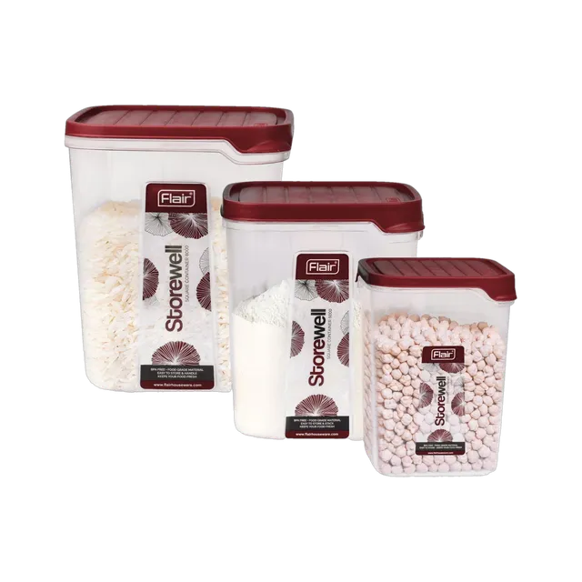 FLAIR Plastic Grocery Container  - 2.4 L, 6 L, 8 L
