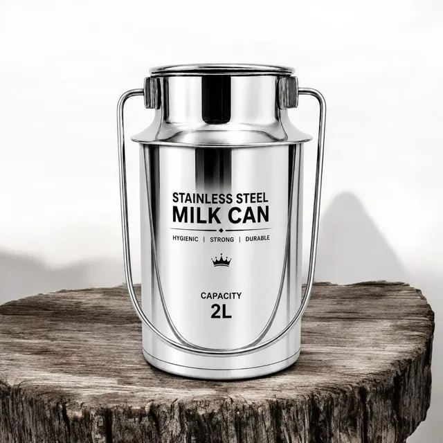 jaipal Steel Milk Container  - 2000 ml