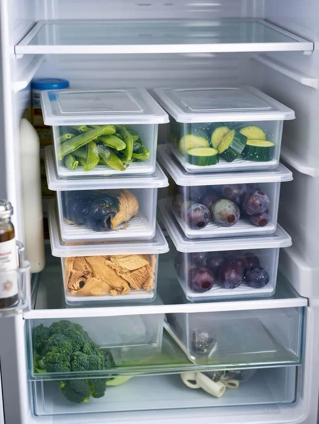KeonCrown Plastic Fridge Container  - 1500 ml