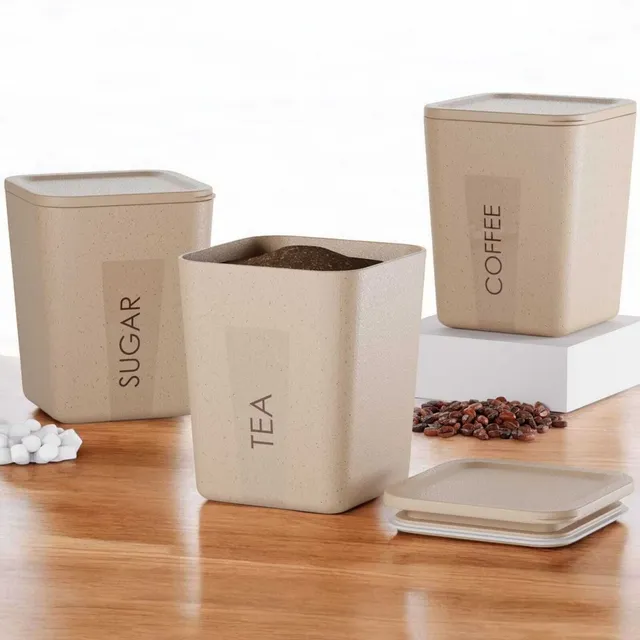 CASSINE Plastic Tea Coffee & Sugar Container  - 800 ml