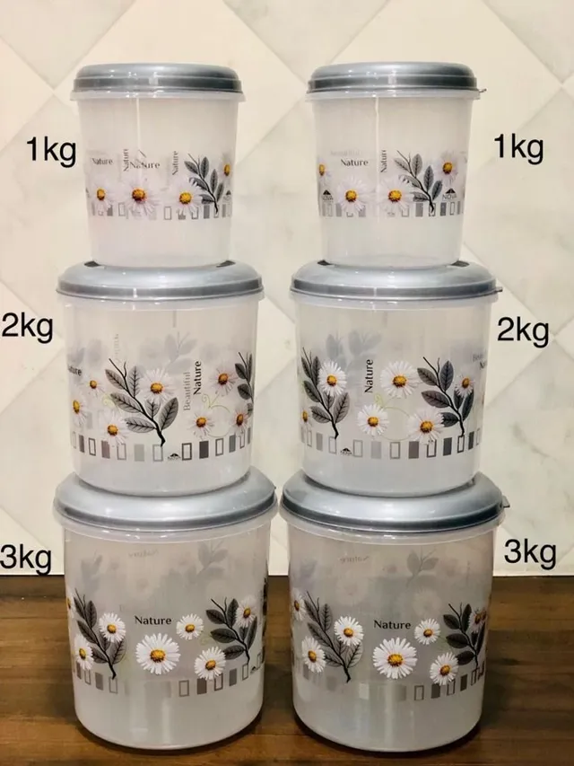 Vmk Plastic Grocery Container  - 1 kg, 2 kg, 3 kg