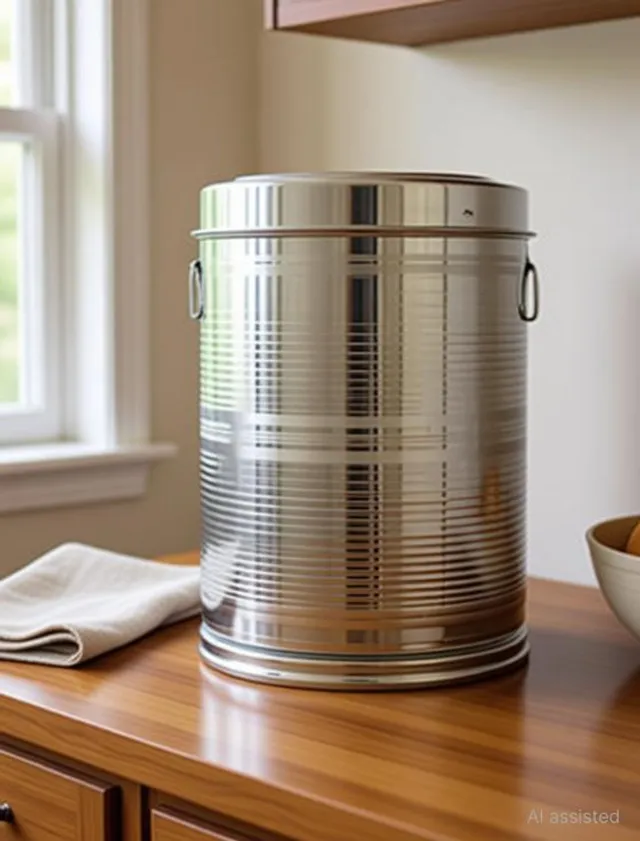 Bhalia Craft Stainless Steel Grocery Container  - 15 kg, 25 kg