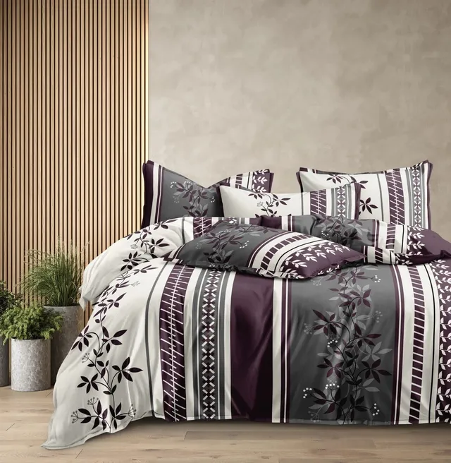 CHHILAKIYA Cotton Super King Flat 310 TC Printed 1 Bedsheet with 2 Pillow Covers