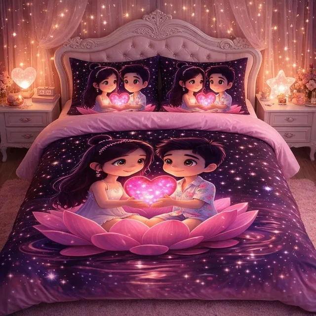 DECORWELL Polycotton King Flat 220 TC Printed 1 Bedsheet