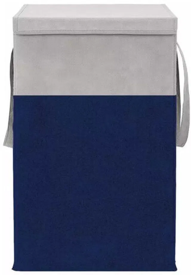 RooCraft 68 L Grey, Blue Laundry Basket