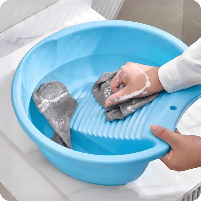 DVIRAP 6 L Blue Laundry Basket