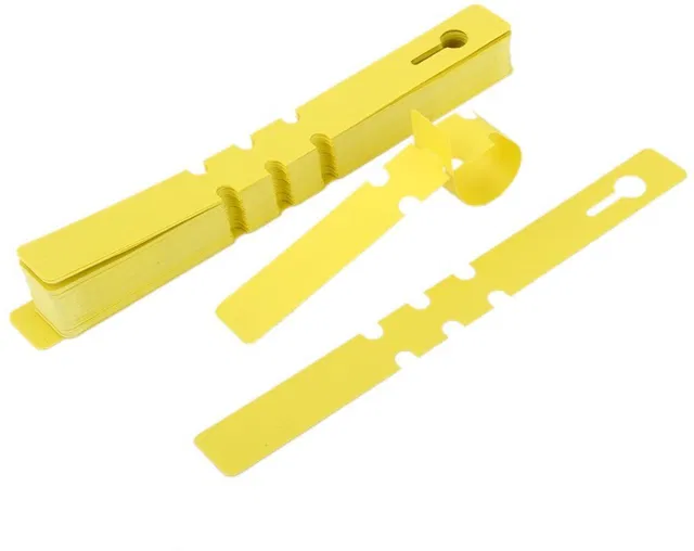 Vtake 100 Count Plant Labels Yellow Garden Tags Waterproof Plant Name Tags Garden Tool Kit
