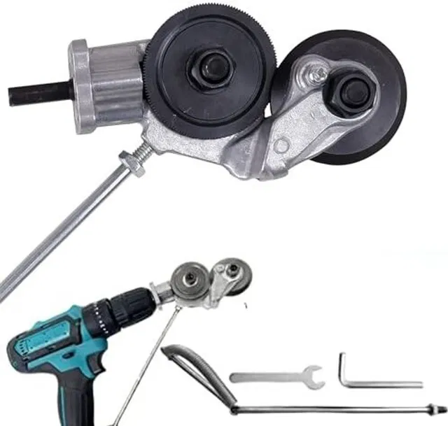 Bright Cove Electric Drill Refitting Plate Shears Tool. Metal Cutter Sheet Drill Attachment Electric Drill Plate Cutter,Metal Nibbler Drill Attachment Metal Cutter