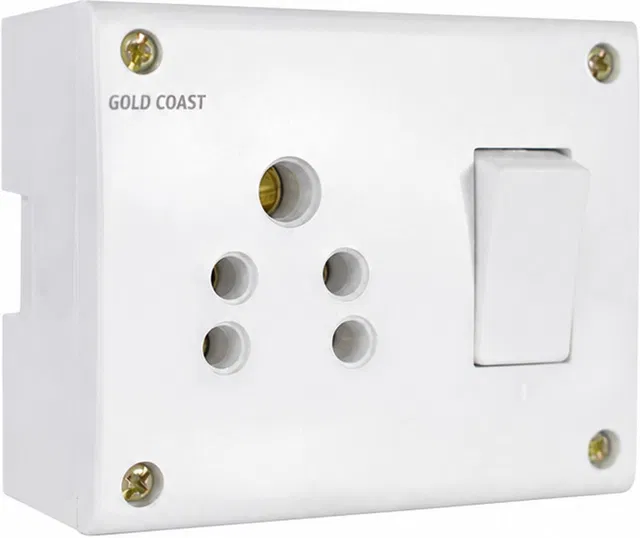 Gold Coast 6A ISI Marked 2 in 1 Mini SS Combined with Junction box 1  Socket Extension Boards