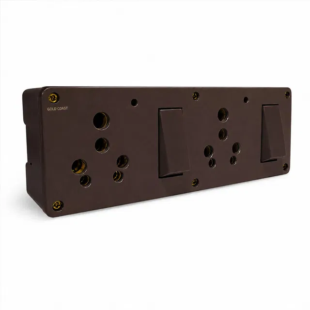 Gold Coast Gold Coast 6&16A Double SS Combined with LED and Box, ISI Marked, 2  Socket Extension Boards