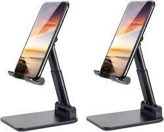 Hybite Adjustable Mobile Phone Foldable Stand Tabletop Mount for All Smartphones(2 pcs) Mobile Holder