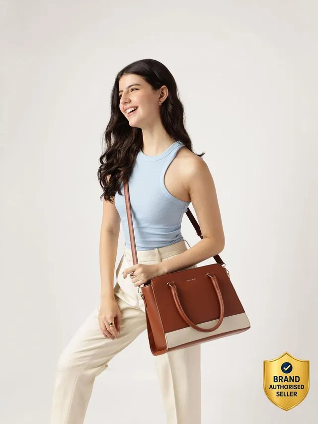 Fastrack Women Tan Satchel