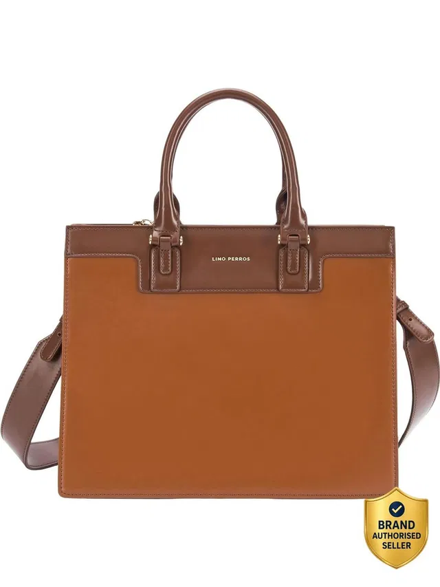LINO PERROS Women Tan Satchel
