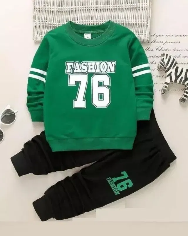 MUSNAHGARMENTS Boys Casual T-shirt Trouser