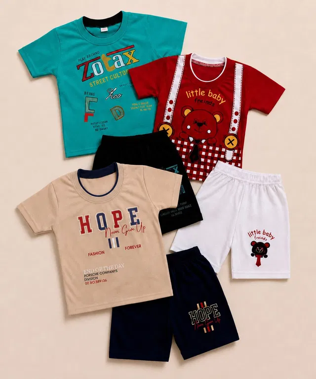 Miss & Chief Boys Casual T-shirt Shorts