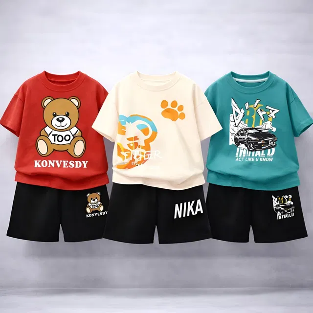 Googogaaga Boys Casual T-shirt Shorts