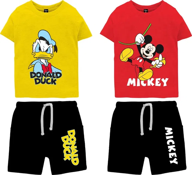 DISNEY BY MISS & CHIEF Boys Casual T-shirt Shorts