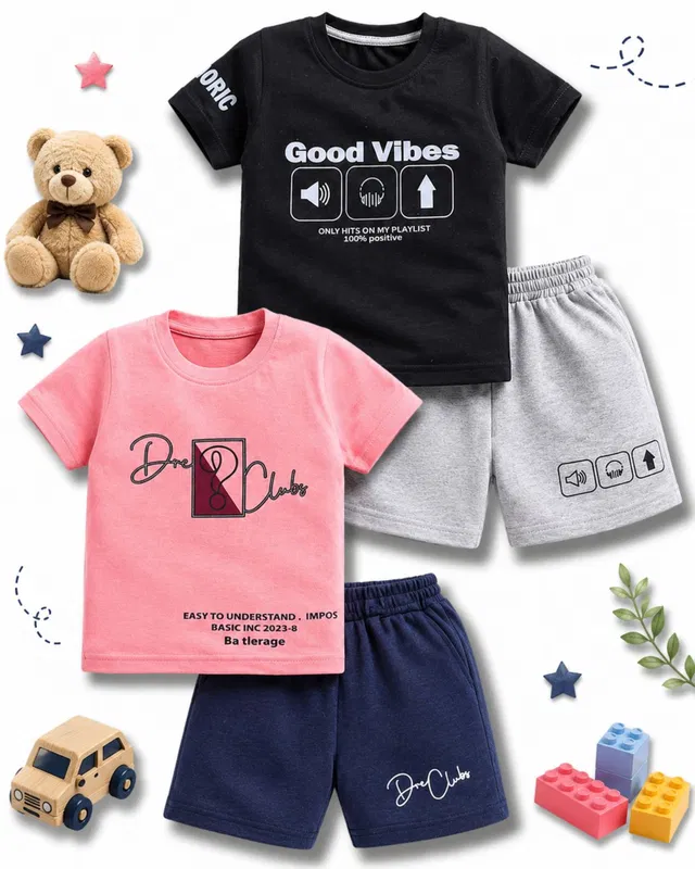 KOLKIDS Boys Casual T-shirt Shorts