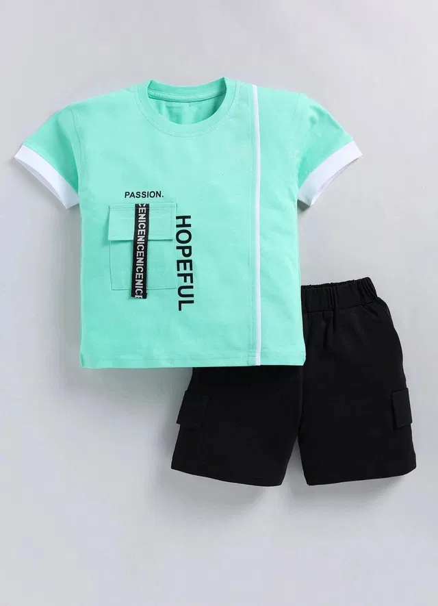 CUTOPIES Boys Casual T-shirt Shorts