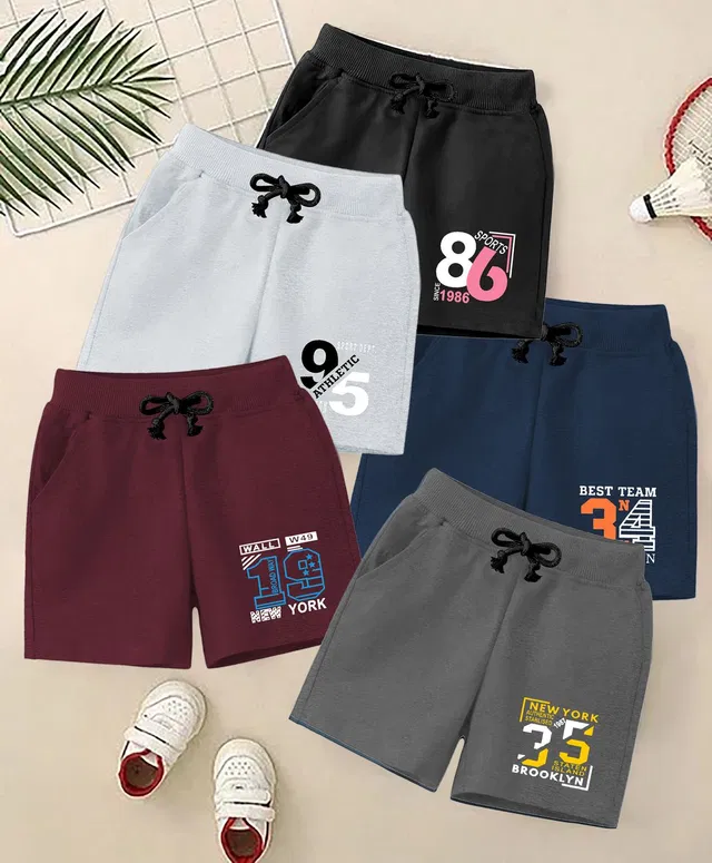 JumboTrend Short For Boys Casual Printed Cotton Blend