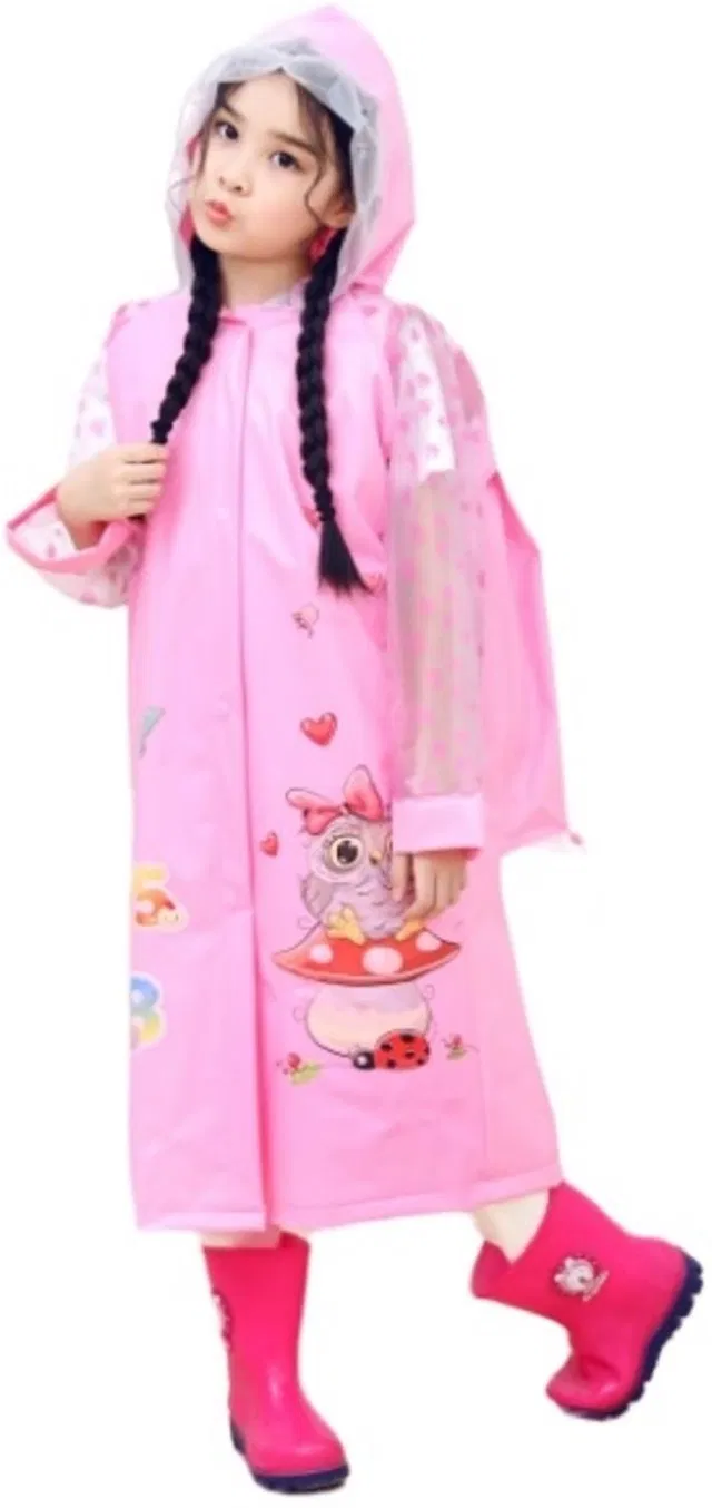 ZACHARIAS Solid, Graphic Print Girls Raincoat