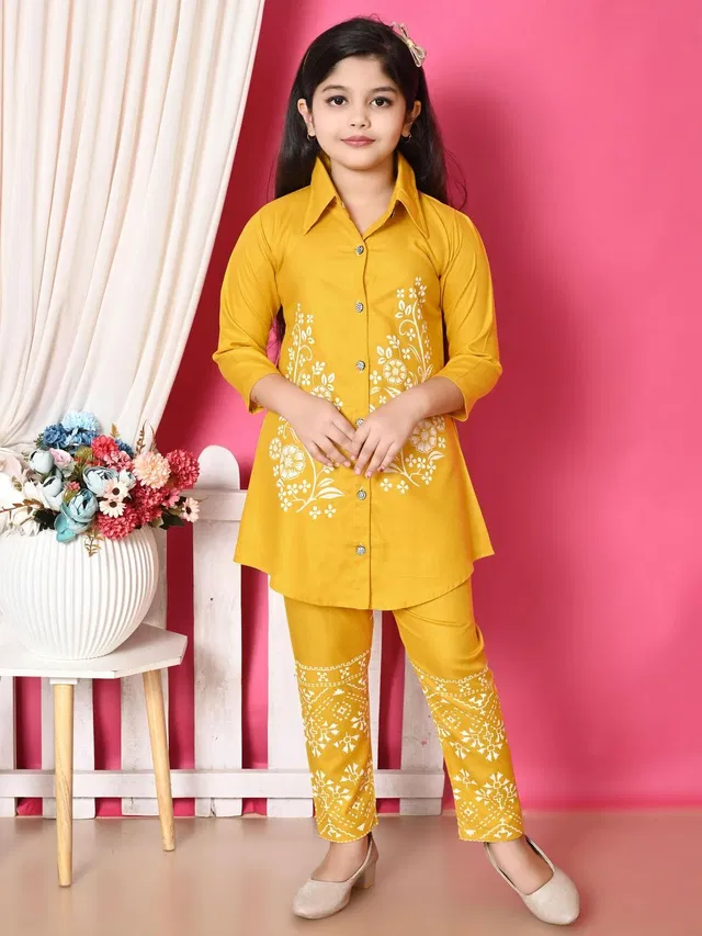 SERINA FASHION Girls Festive & Party Kurta and Pyjama Set