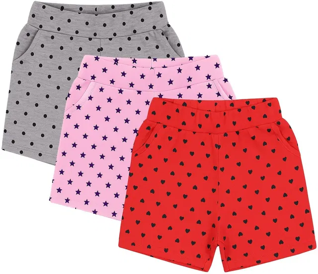 fasla Short For Girls Casual Printed Cotton Jersey
