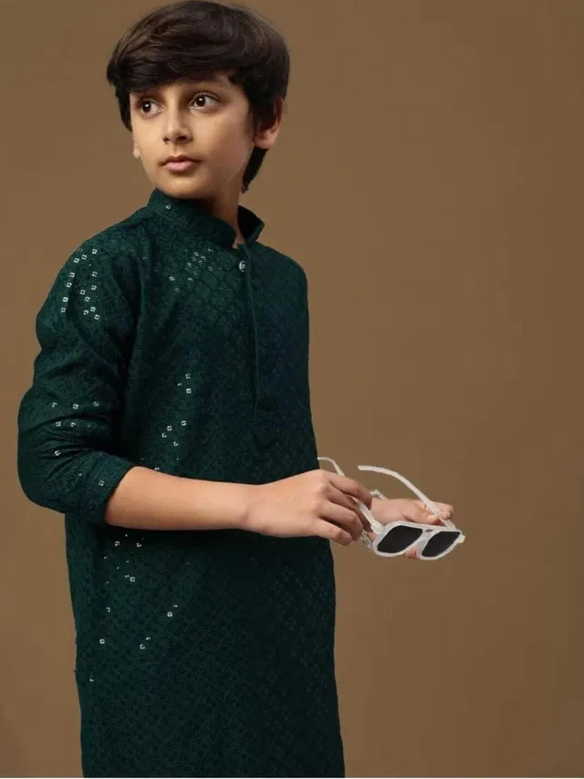 vadli fashion Boys Festive & Party Kurta and Pyjama Set
