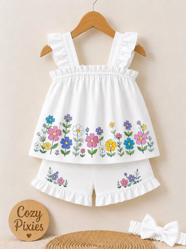 FOSEN Baby Girls Casual Top Pant