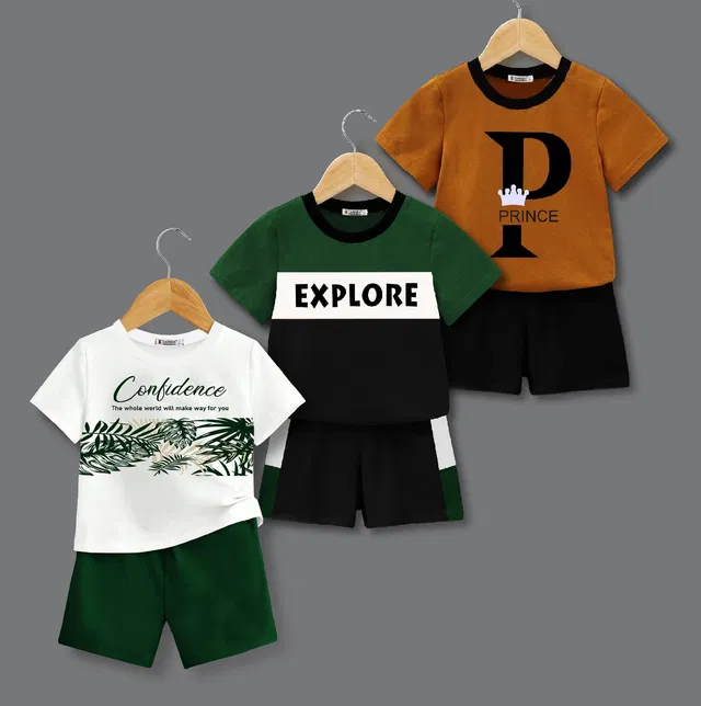tarsier Baby Boys & Baby Girls Casual T-shirt Shorts