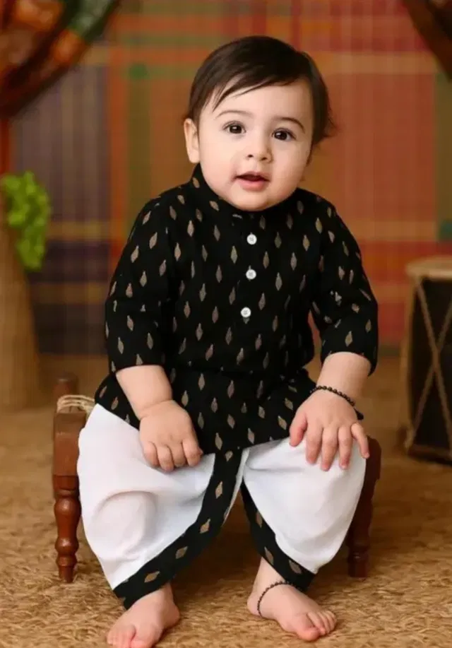 M SABERA DRESSES Baby Boys & Baby Girls Festive & Party Dhoti & Kurta Set