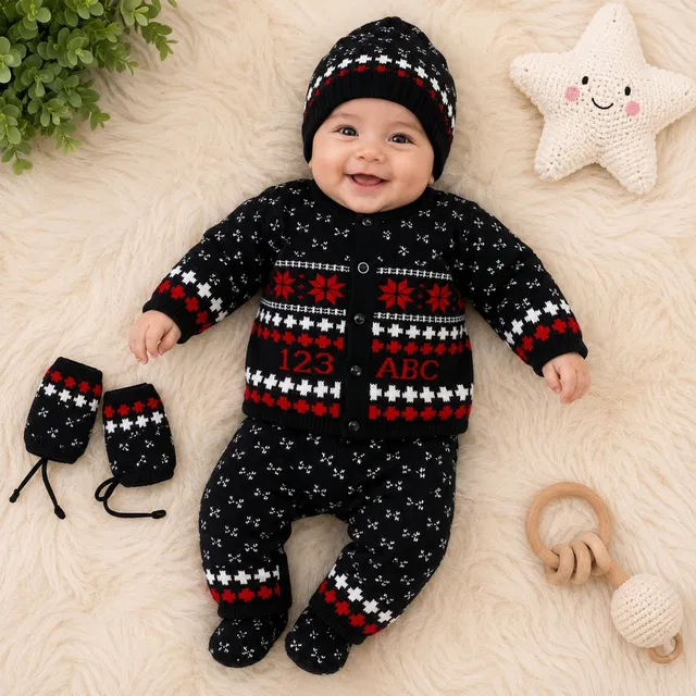 The Mom Creators Baby Boys Casual Sweater Pyjama