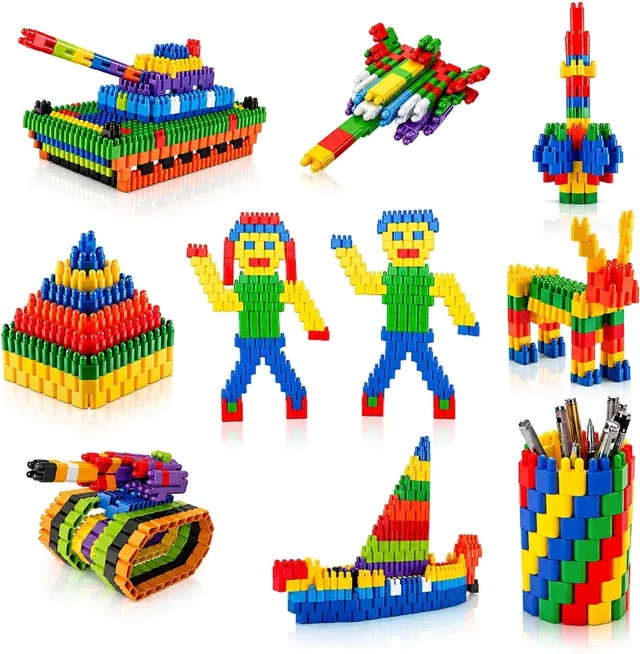 Be bright Educational Construction Blocks Toy Set for Kids Age 3+ Multicolor