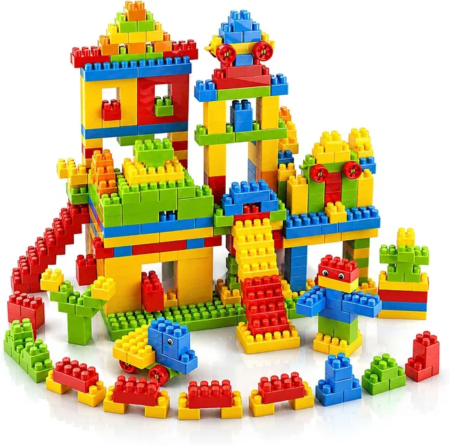 Be bright Colorful Jumbo Building Bricks Set for Boys Girls Age 3+ Years