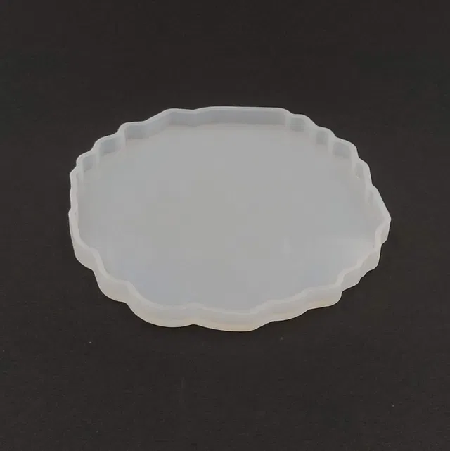 SS Art Land 4" Round Agate Silicone Mould For Coaster DIY Photo Frame Resin Art & Craft-1Pc