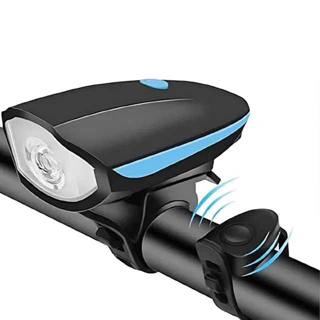 HAPPYRIDER USB Rechargeable Bike Bell Horn And Light 140 DB with Super Bright Light 3 Mode Bell