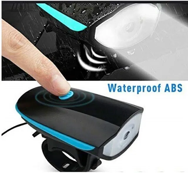 THE MORNING PLAY Rechargeable cycle Bell Super Bright Light & Bell Horn with 140DB High Sound Bell