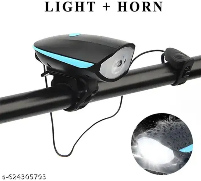 shivinaluxe Super Bright Cycle Light with Horn for Bicycle Riding Bell