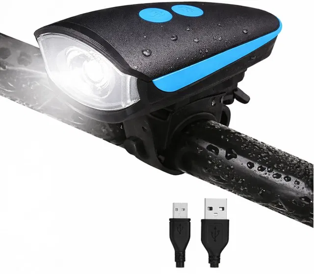 TradersAp USB Rechargeable Super Bright Light and Raypal Dual LED Bicycle LED Front Light LED Front Light