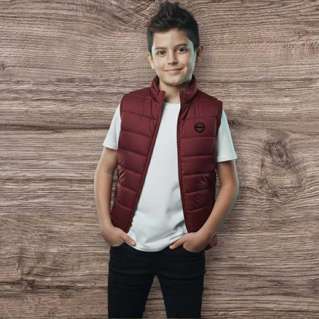 saqlaini traders Sleeveless Colorblock Boys Jacket